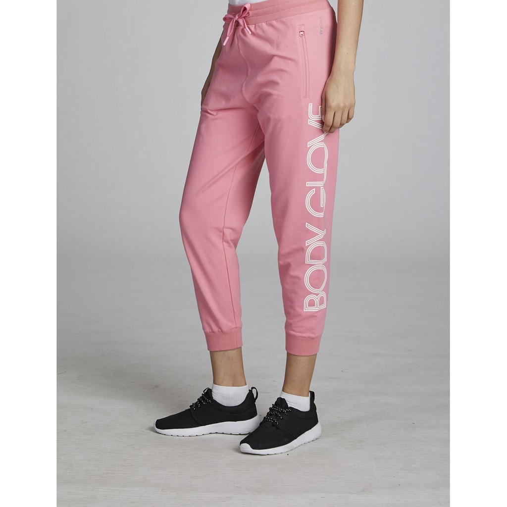 BODY GLOVE Sport Casual Cooltex Women Jogging Pants กางเกงสีชมพู Pink