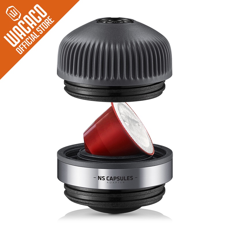 Wacaco Nanopresso NS Adapter, Accessories for Nanopresso Portable Espresso Machine,อุปกรณ์เสริมสำหรับเครื่องชงเอสเปรสโซ่แบบพกพา Nanopresso，Compatible with NS Capsules*, ใช้งานได้กับแคปซูล NS Capsules* Perfect for Traveling, Camping or Office Use