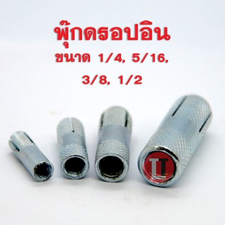 พุ๊กดร๊อปอิน (เกลียวหุน) (ขนาด1/4 5/16 3/8 1/2)