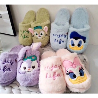 พร้อมส่ง รองเท้าใส่ในบ้าน แสนน่ารัก ขนฟู สัมผัสนุ่มนิ่มสุดๆ เลย