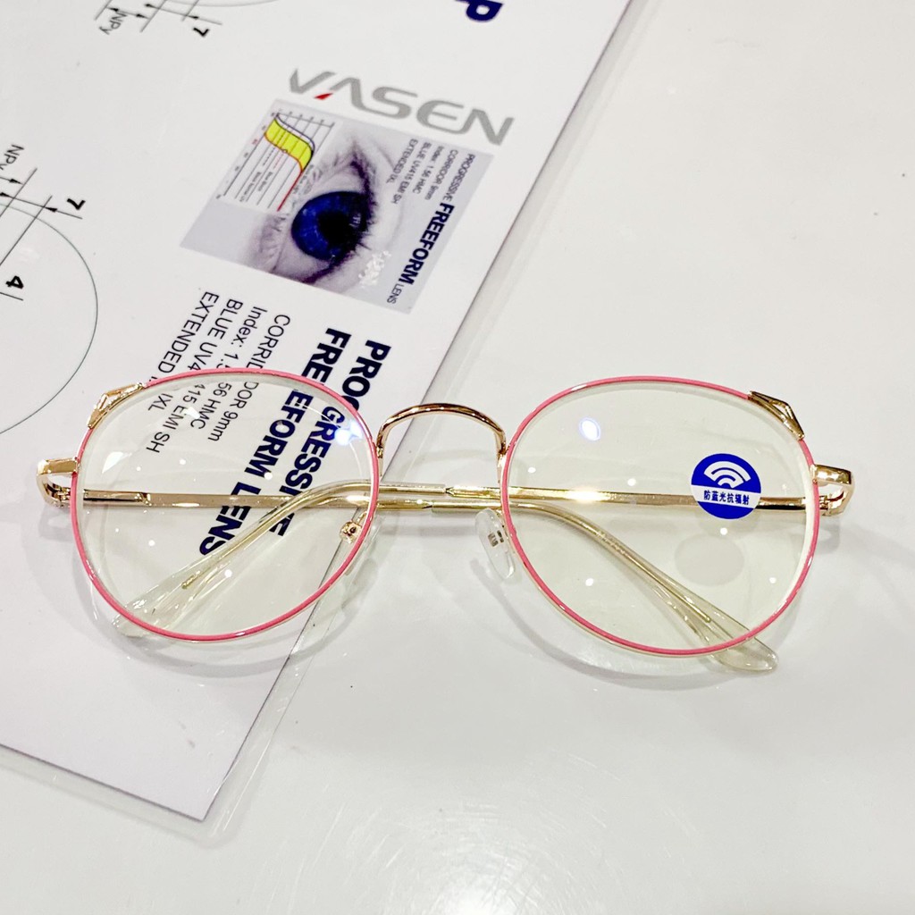 แว่นสายตาสั้น-0.5ถึง-4.0 เลนส์บลูบล็อคคุณภาพดี เลนส์มีตำหนิเล็กน้อยแต่ไม่มีผลต่อการใช้งานนะคะ(หูแมว) 7733