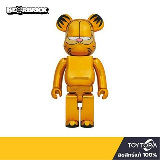 พร้อมส่ง+โค้ดส่วนลด Garfield Gold Chrome  Version 1000%  by Bearbrick (ลิขสิทธิ์แท้)