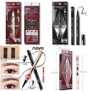 โนโว อายไลน์เนอร์ กันน้ำ NOVO Zoom In Eyes Easy To Draw Eyeliner หัวแปรงเรียวเล็กสุดๆ