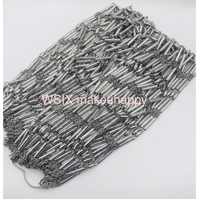 สร้อยตะกรุด สร้อยคอสแตนเลสแท้ สร้อยห้อยพระแป๊บยันต์ขนาด4mm ยาว28นิ้ว แต่งอะไหล่กลึงอย่างดี สวยลื่น ยันต์สวยเป็นมงคล