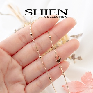 พร้อมส่ง!! สร้อยคออิตาลี18K สร้อยคอสีทอง18K สร้อยคอเกาหลี สร้อยคอ XUPING สีโรสโกลด์ ไม่ลอก ไม่ดำ ใส่อาบนำ้ได้ ลายเยอะ