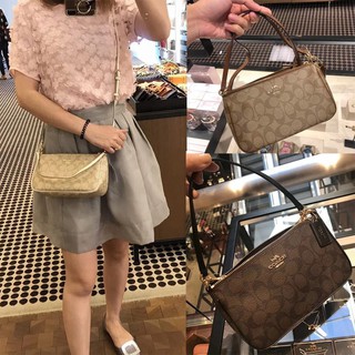 แท้💯%🔥พร้อมส่ง🔥 (จัดส่งที่รวดเร็วจัดส่งฟรี) COACH F58321 กระเป๋าสะพายบอสตันคลาสสิกกระเป๋าสะพายกระเป๋าถือ