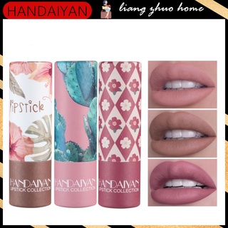 Handaiyan ลิปสติก เนื้อแมตต์กํามะหยี่ กันน้ํา ติดทนนาน 8 สี