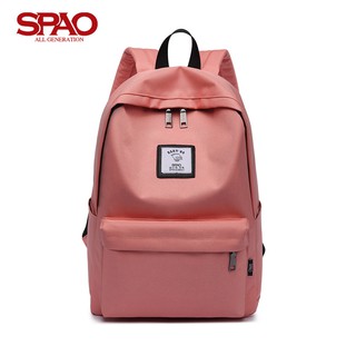 Spao กระเป๋าเป้สะพายหลังกระเป๋านักเรียนสไตล์เกาหลี