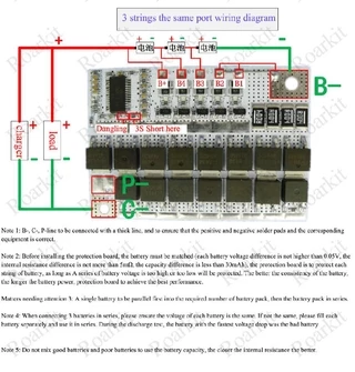 3s/4s/5s Bms 100A คณะกรรมการป้องกันโมดูลเครื่องชาร์จ 3s / 4s / 5 S Bms 12v 16.8 V 21 V 3.7 V 100 A Li - Ion Lmo Ternary Lithium