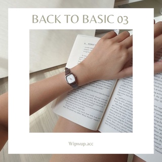 นาฬิการุ่น Back To Basic 03 🌟หน้าปัดเล็กจิ๋วๆ สายหนังวินเทจ น่ารักมากๆค่า