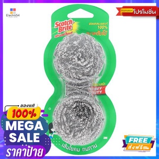 สก็อตช์ไบรต์ฝอยแสตนเลส 25ก.แพ็ค2+1SCOTCH BRITE STAINLESS BALL 25G.PACK 2+1