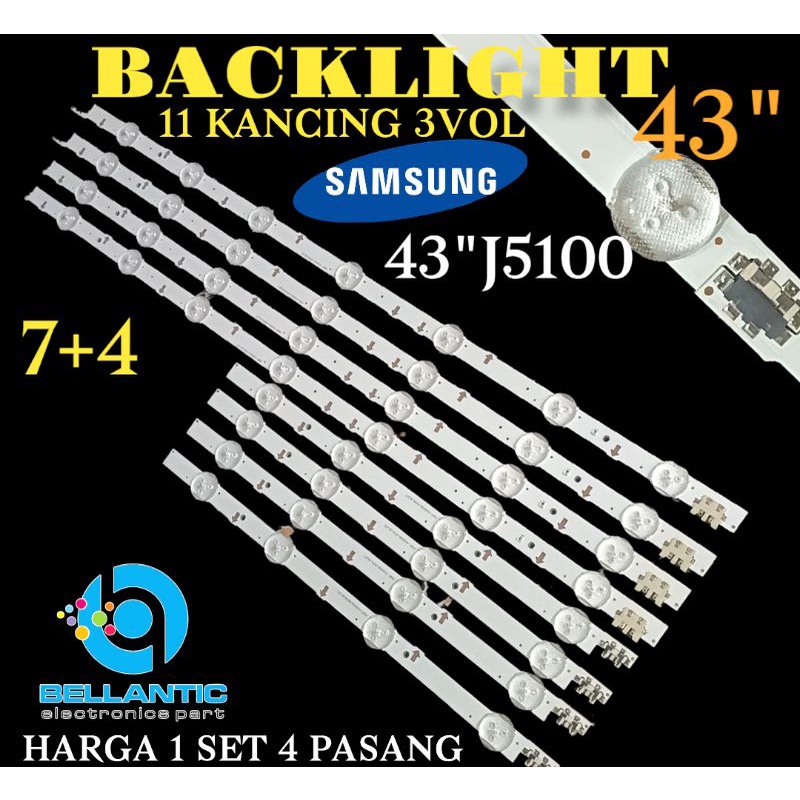 SAMSUNG 43" INC 43J5100 11 BACKLIGHT 7+4 ปุ่มเชื่อมต่อ