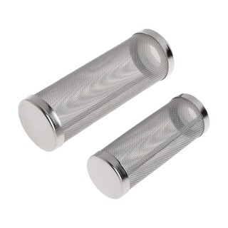 yoodada Stainless Steel Aquarium Filter Entry Net Shrimp Cylinder Fish Tank Inflow Inlet