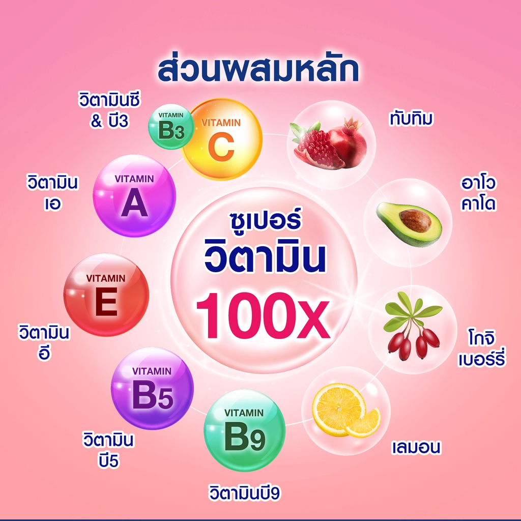 นีเวีย เอ็กซ์ตร้า ไบรท์ 10 ซูเปอร์ วิตามิน แอนด์ สกินฟู้ด เซรั่ม 180มล. NIVEA Extra Bright 10 Super Vitamins & Skin Food #8