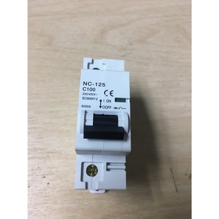 เบรคเกอร์ Circuit Breaker AC 100A 1P (1ช่อง) วัสดุ ทนกระแสสูง สำหรับ โรงงาน หรืออุปกรณ์ที่ต้องใช้กระแสสูง