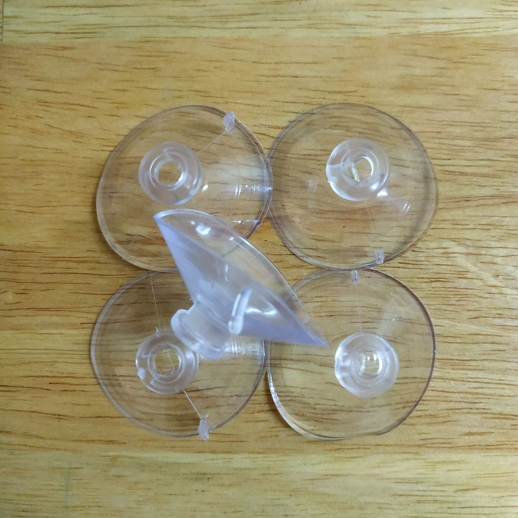 จุ๊บยางใสติดกระจก ขนาด 4 ซม. / 4 cm. Suction cup / ยางใส่สายอ๊อกซิเจน ยางยึดสายลม ตัวดูดกระจก ติดตู้