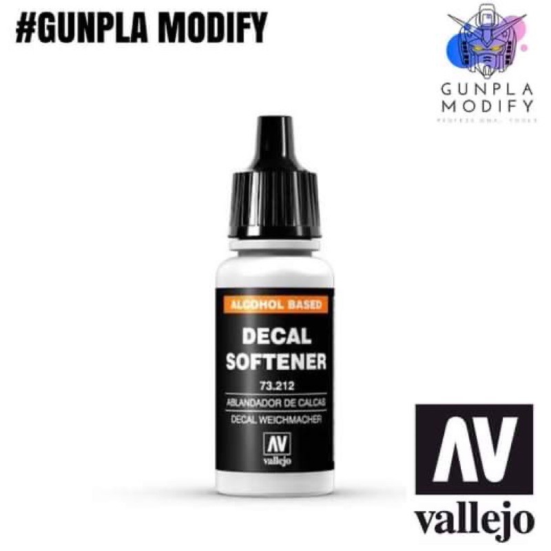 Vallejo 73.212 Decal Softener น้ำยาทำให้ดีคอลอ่อนเรียบ 17 ml