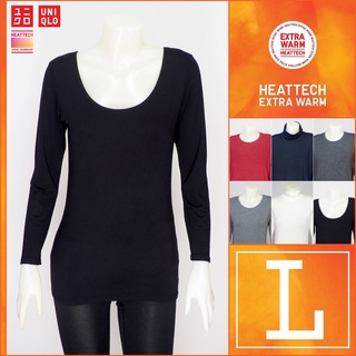 Extra Warm Size L Uniqlo Heattech  เสื้อลองจอนผู้หญิง  ฮีทเทคมือสอง สภาพใหม่