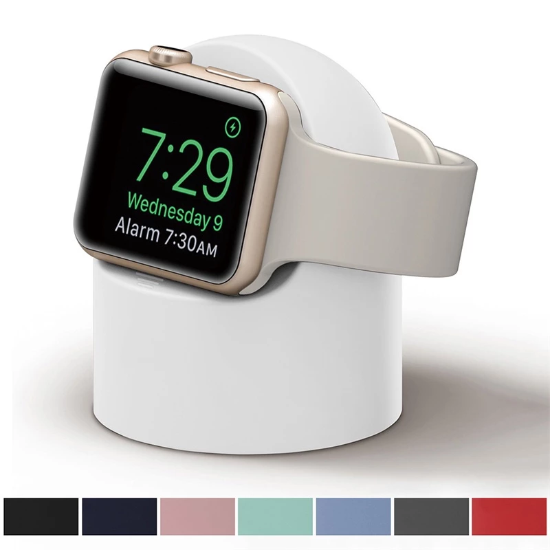 แท่นชาร์จซิลิโคน สําหรับ Apple Watch Charger1 2 3 4 5 6 7 8 9 10 11 iWatch