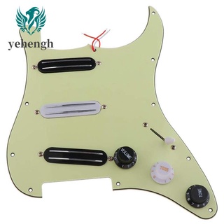 Electric Guitar Loaded Pickguard with 3 Dual Rail Humbucker Pickup