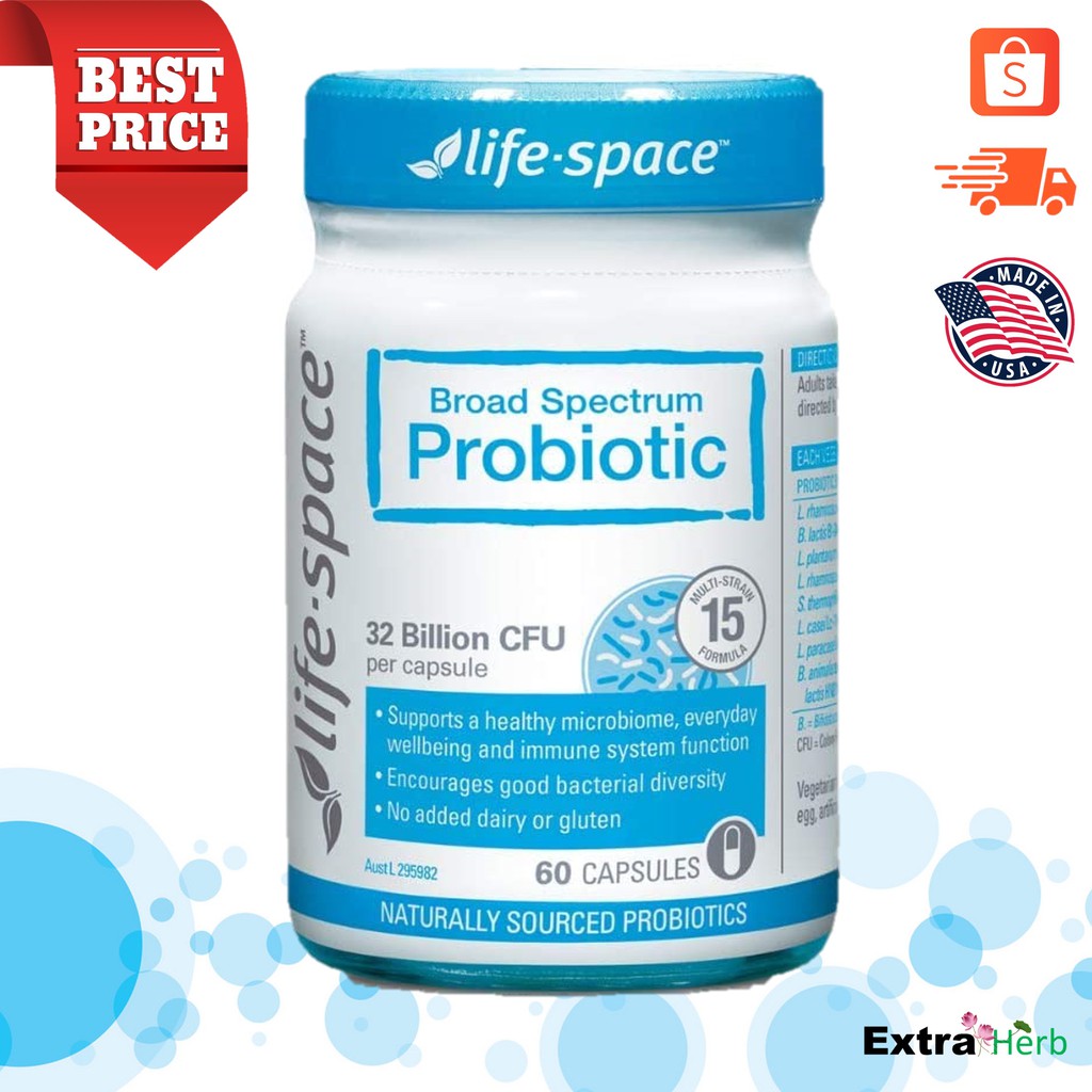 โพรไบโอติก Broad Spectrum Probiotic 32 Billion Per Capsules 60 Capsules ...