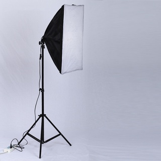 Softbox 50*70 โคมไฟซอฟบ็อกซ์1ขั่ว พร้อมขาตั้งไฟ2เมตร