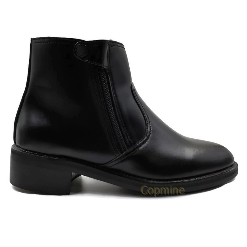 รองเท้าฮาฟ หนังวัวแท้ ซิปคู่ ยี่ห้อ Copmine สำหรับรองเท้าตำรวจ รองเท้าทหาร เหมาะสำหรับงานราชพิธี