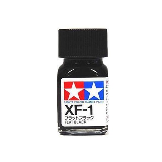 สีสูตรอีนาเมล TAMIYA XF-1 Flat Black (10 ml)