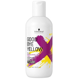 Schwarzkopf Professional Goodbye Yellow 300 ml. แชมพู ผมทำสีโทนเทา silver ประกายหม่น ฆ่าประกายส้ม เหลือง