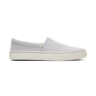 TOMS รองเท้าลำลองผู้หญิง สลิปออน รุ่น Alpargata Fenix Slip-On Lunar Grey Washed Canvas (B) รองเท้าลิขสิทธิ์แท้