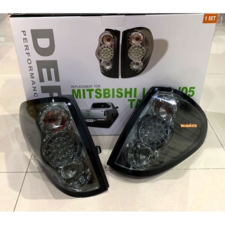 (DEPO) ไฟท้าย ไฟท้ายแต่ง MITSUBISHI TRITON ไทรทัน 2005 2006 2007 2008 2009 2010 2011 2012 2013 2014 Smoke สโมก LED