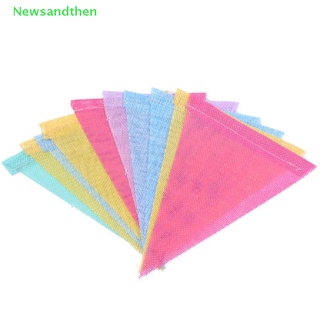 Newsandthen ธงผ้ากระสอบ ผ้าลินิน สไตล์วินเทจ สีสันสดใส สําหรับตกแต่งปาร์ตี้วันเกิด