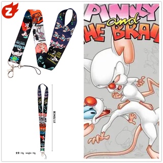 Pinky And The Brain Lanyards~ เชือกเส้นเล็ก ป้ายชื่อ ID เชือกเส้นเล็ก / สายรัดข้อมือ 1 ชิ้น