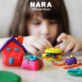 NARA Dough แป้งโดว์ไร้สารกลูเต็น ขนาด 120 กรัม 3 กระปุก 3 สี