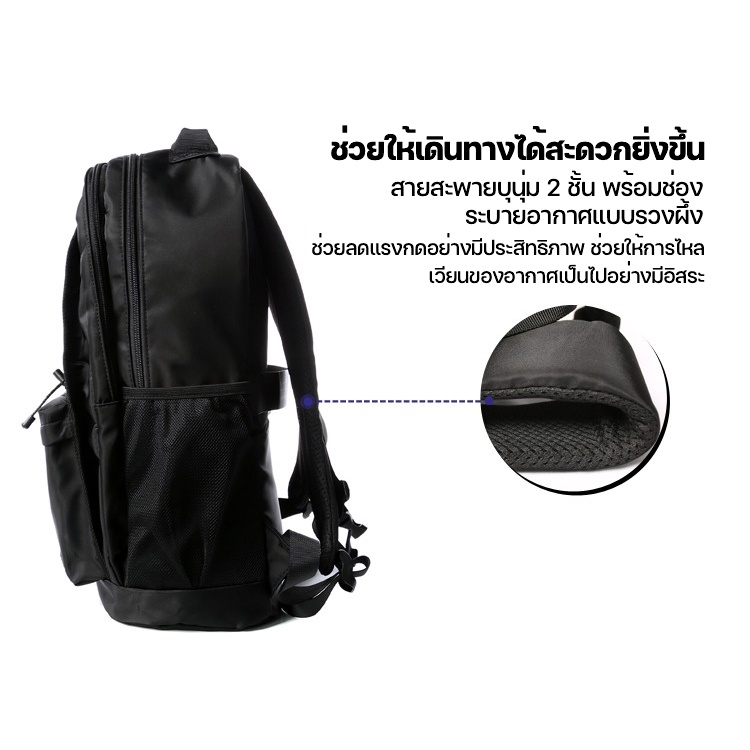 Truffle backpack V.2 2023 (Grey) กระเป๋าเป้สำหรับ Notebook สำหรับขนาด 13-17" สีเทา