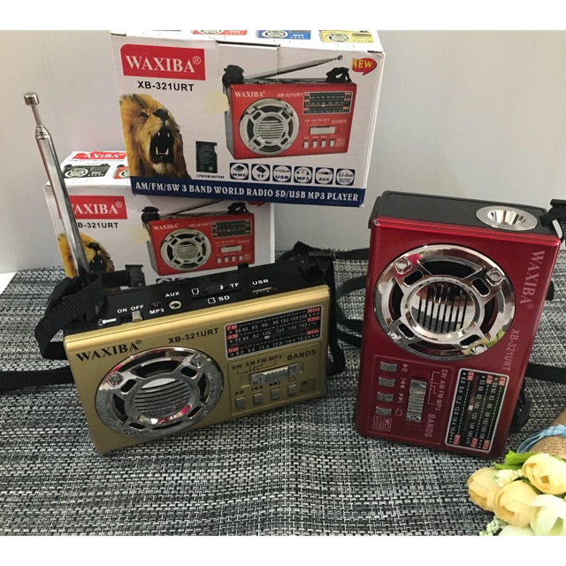 📻🔥🔥 เครืองเล่นวิทยุ AM/FM/MP3 ร่นXB-321 URT พร้อมไฟฉาย-คละสี