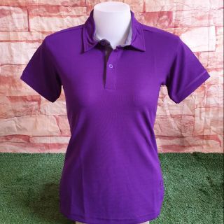 Polo-1801สีม่วง เสื้อโปโลชาย เสื้อโปโลหญิง ทรงแฟชั่นเข้ารูป ผ้าพลิ้ว ใส่สบายไม่ยับ ไม่ขึ้นขน 🌸มีเก็บเงินปลายทาง🌸