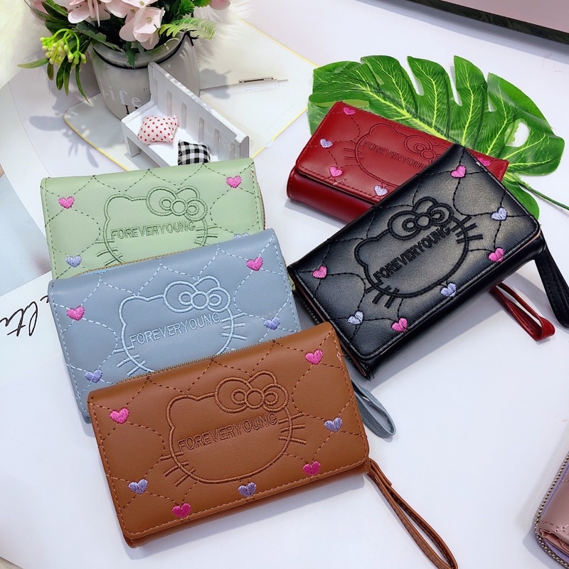 7116#กระเป๋า3พับกลางสตางค์ใบกลาง ช่องซิป1ช่อง ช่องใส่บัตร8ช่อง ใส่แบงค์เต็มใบได้