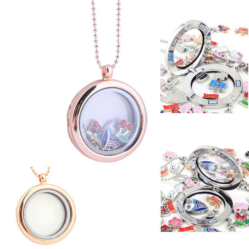 SENG Living Memory Floating Charm Locket Pendant Necklace