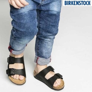 [เก็บ code ลดเพิ่ม 458]พร้อมส่งในไทย📦รองเท้าเด็กBirkenstock Kids Arizona Birko-Flor Sandal (Black, Size= 20.5 cm)