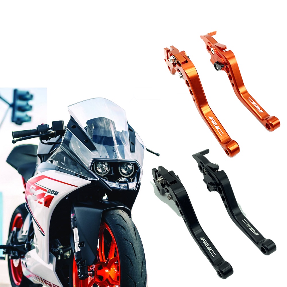 CNC made Decals RC 390 250 200 ก้านคลัทช์เบรคแบบปรับได้สําหรับ KTM RC200 RC390 RC250