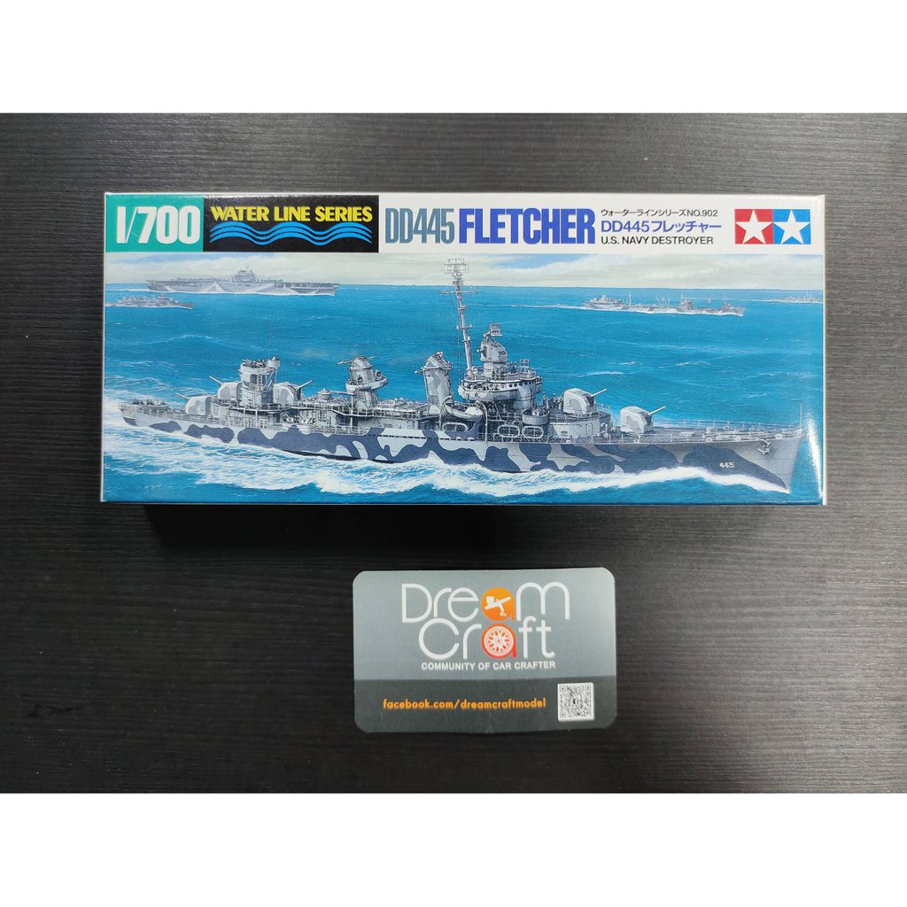 TAMIYA 1/700 DD445 Fletcher U.S. Navy Destroyer (โมเดลเรื่อ Model DreamCraft)