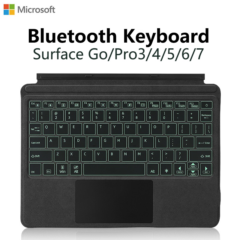 คีย์บอร์ดไร้สาย Microsoft Surface พร้อมทัชแพดสําหรับ Surface Go Pro3/4/5/6/7 และแบตเตอรี่แบบชาร์จไฟไ