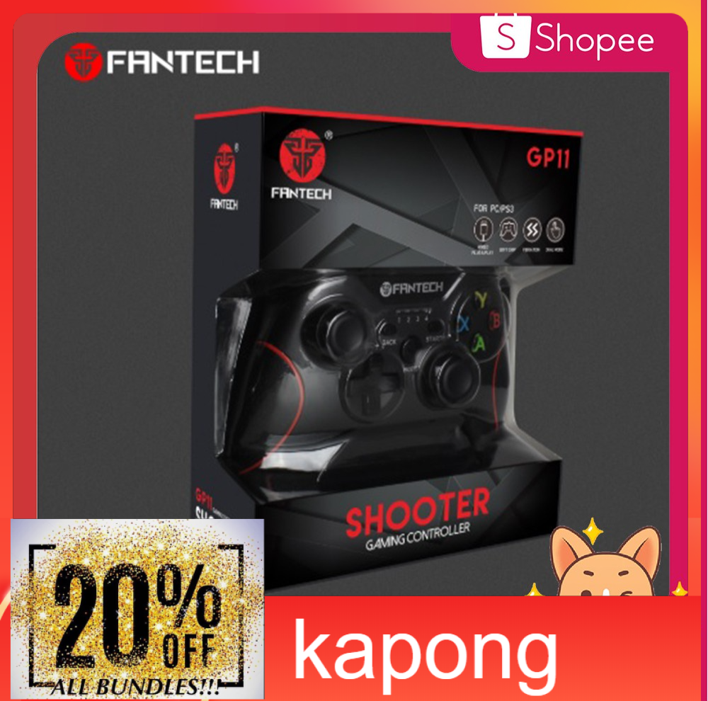 Kapong FANTECH GP11 (SHOOTER) Gaming Controller จอยเกมมิ่ง ระบบ X-input จอยเกมคอม จอยเกมส์ PC จอยเกมส์ไร้สาย