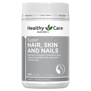 Healthy Care Super Hair, Skin &amp; Nails 100 Capsules