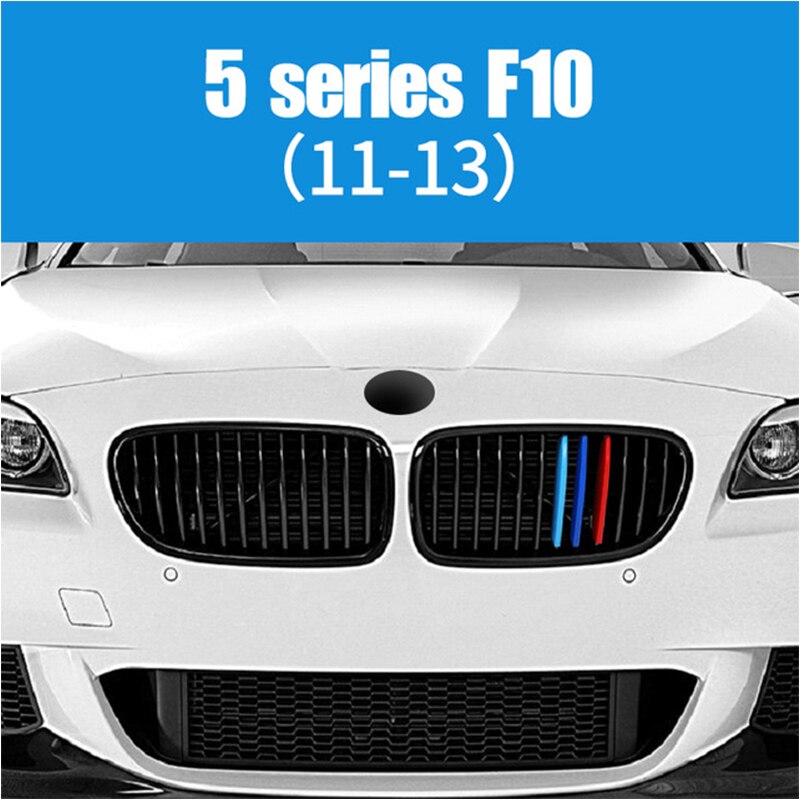 3 สีแถบกระจังหน้าสําหรับ BMW F10 E39 E60 F07 G30 F18 5 Series GT GT6 1995-2021 - รูปที่ 3