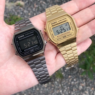 นาฬิกา CASIO ของแท้ cmg ประกันศูนย์เซ็นทรัล A168WEGB-B / A168WGG-1B / A168WA-1 / A168WG-9W หน้าปัด 35 มม