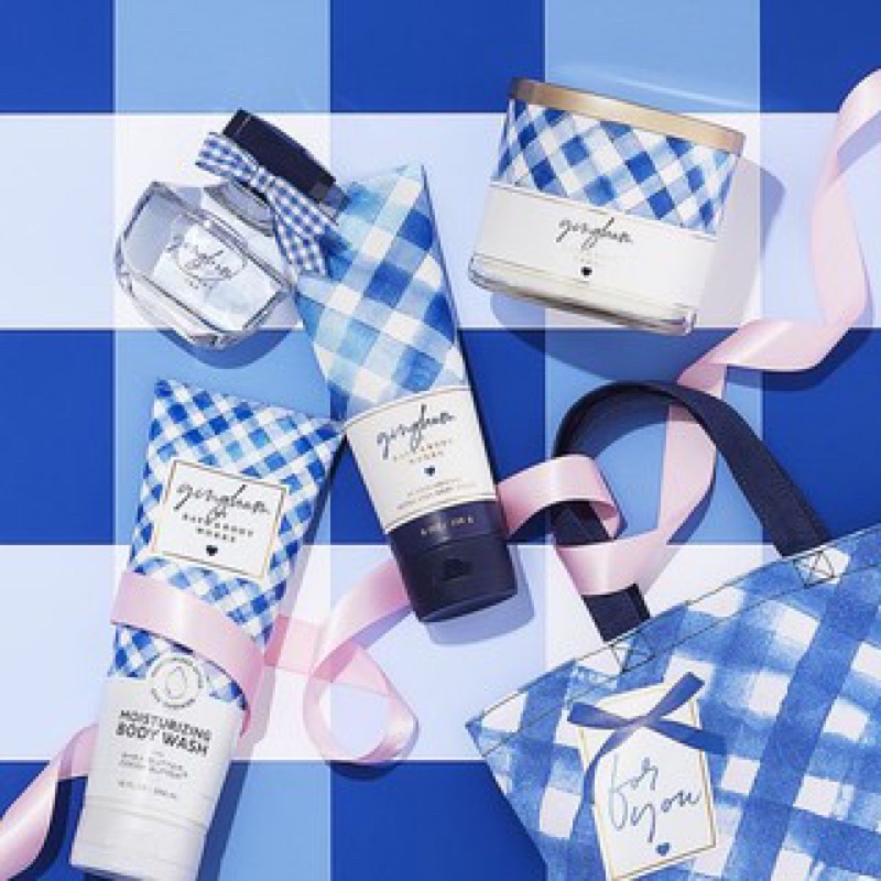 (แท้) Bath&Body Works Gingham collection