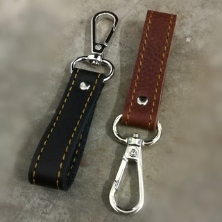 พวงกุญแจหนังแท้ พร้อมส่ง genuine leather keychain