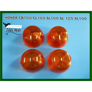 HONDA CB100 CL100 SL100 SL125 XL100 TURN SIGNAL WINKER LENS SET (4 PCS) // ชุดฝาไฟเลี้ยว (4 ชิ้น) สินค้าคุณภาพดี